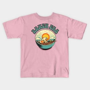 RAMEN ERA, japanese food, the great wave off kanagawa, gifts present Kids T-Shirt